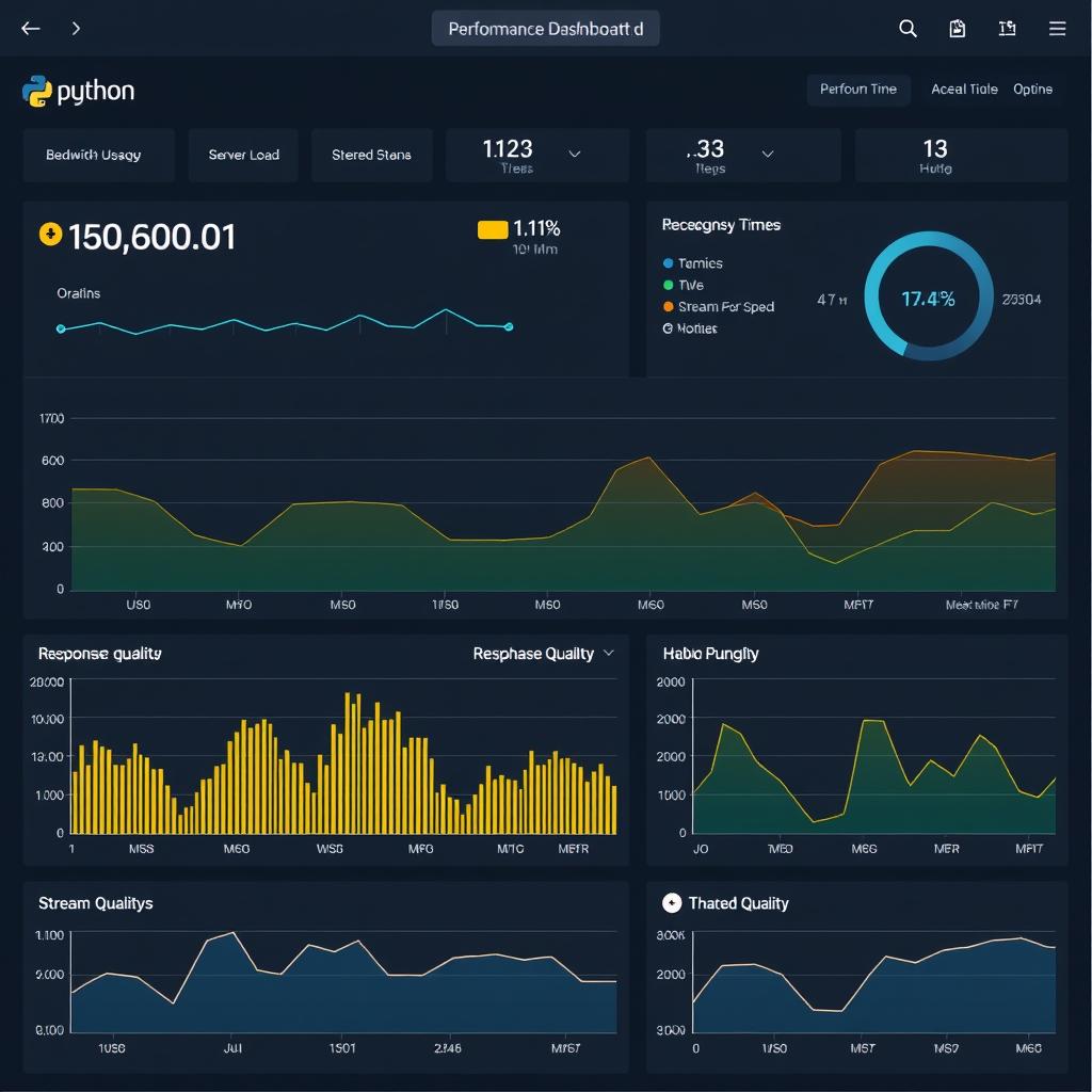 Performance monitoring dashboard for Python IPTV