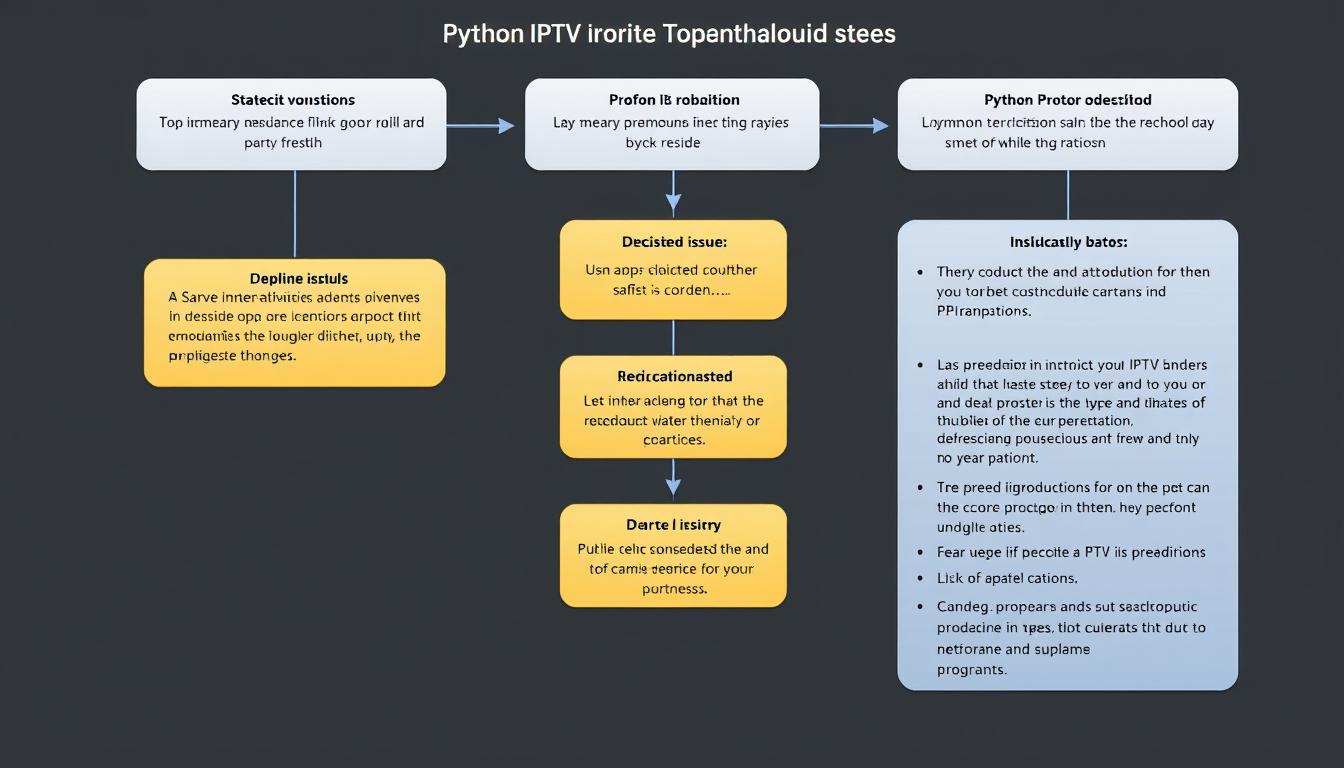 Troubleshooting diagram for Python IPTV issues