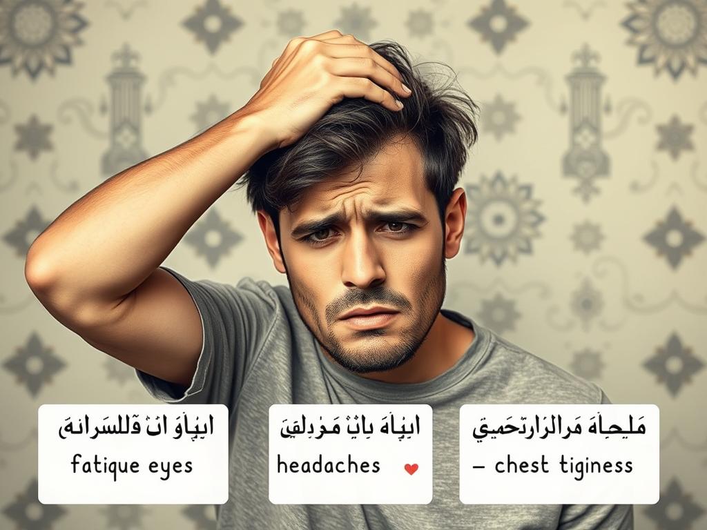 أعراض الإصابة بالعين والحسد مثل الخمول والصداع وضيق الصدر