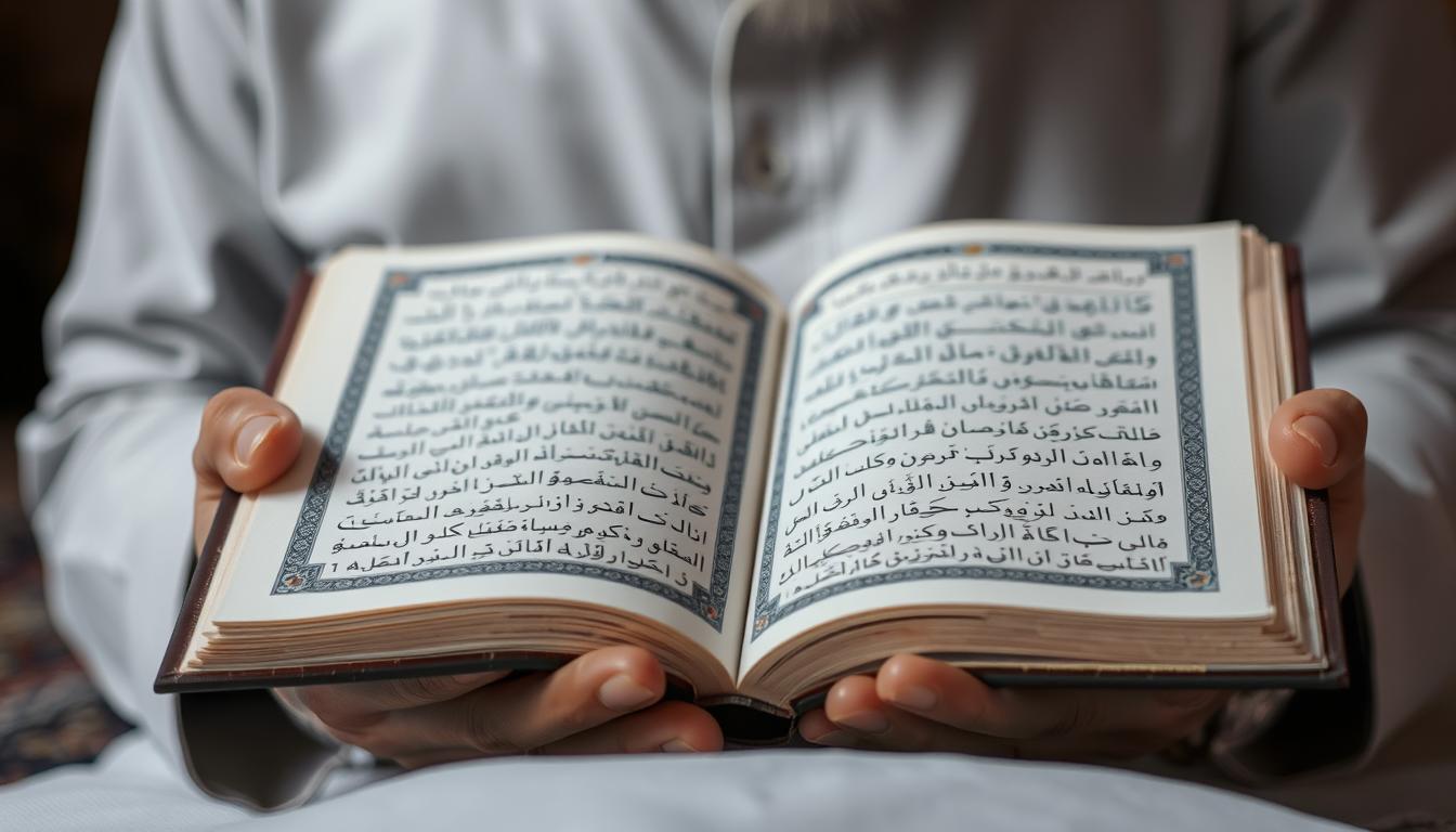 شخص يقرأ القرآن للتأكد من وجود السحر