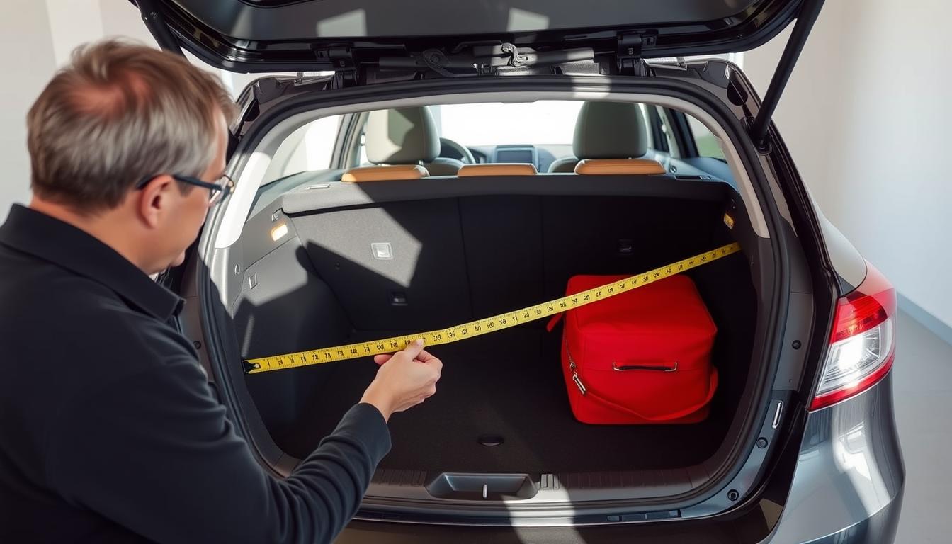mengukur kapasitas bagasi mobil