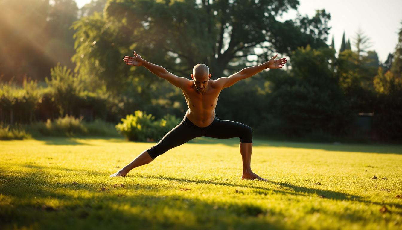 stretching