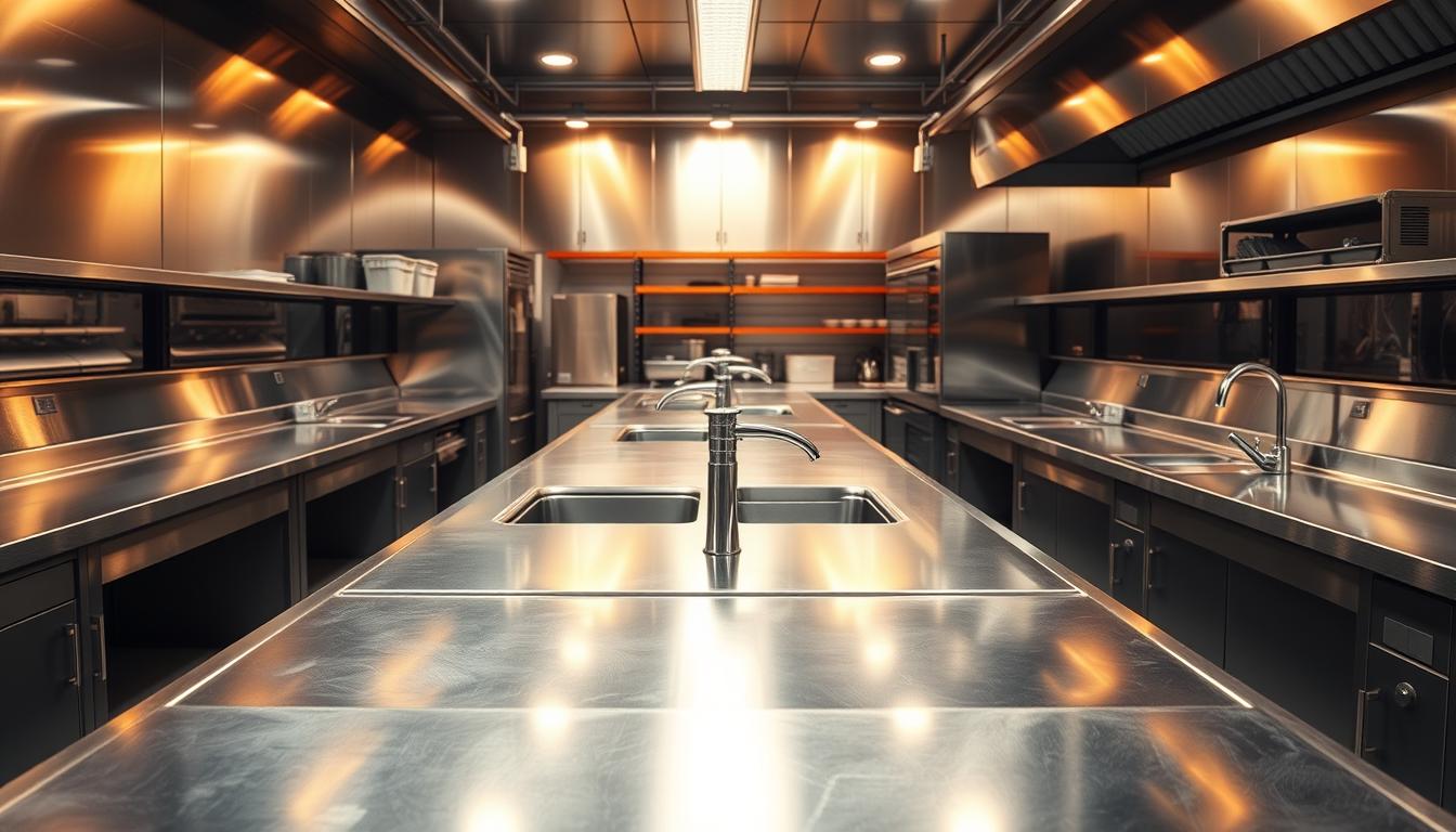 Equipamentos em inox para cozinhas industriais