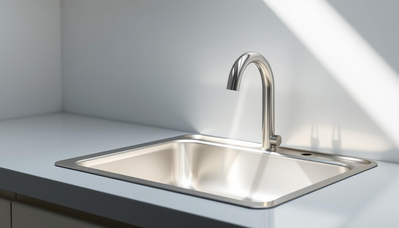 facilidade de limpeza em lavatórios de inox
