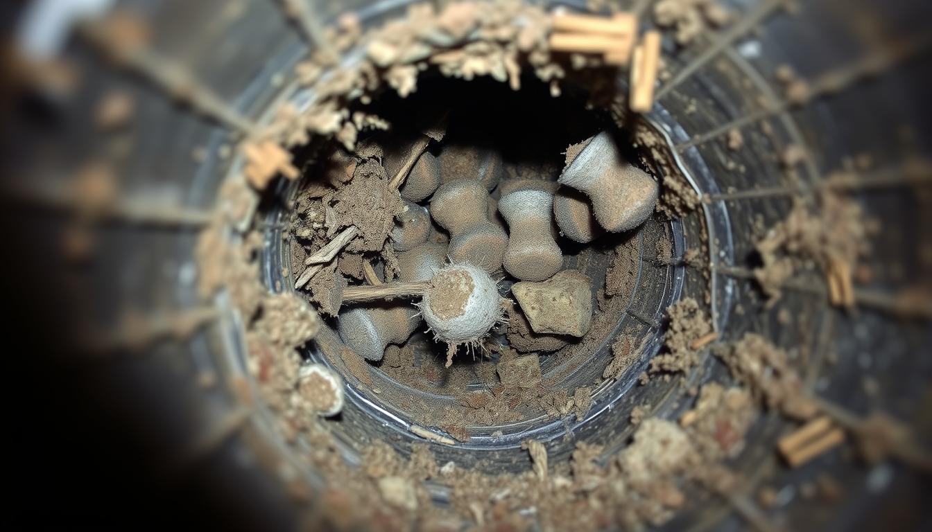 Air Duct Contaminants in HVAC System
