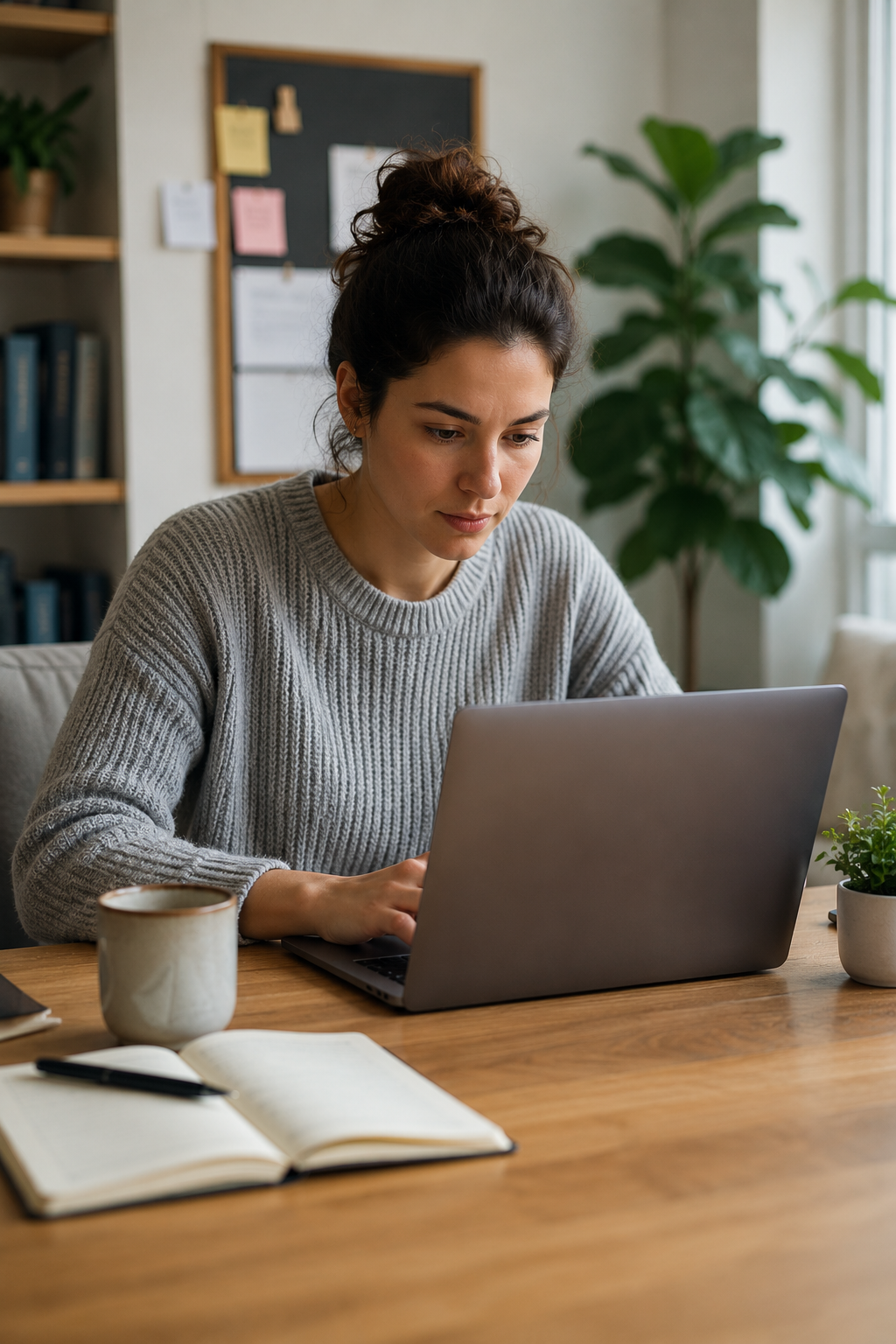 Image: Mujer estudiando