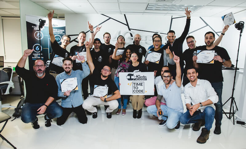 Student working on AI project