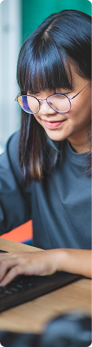 Student learning to code