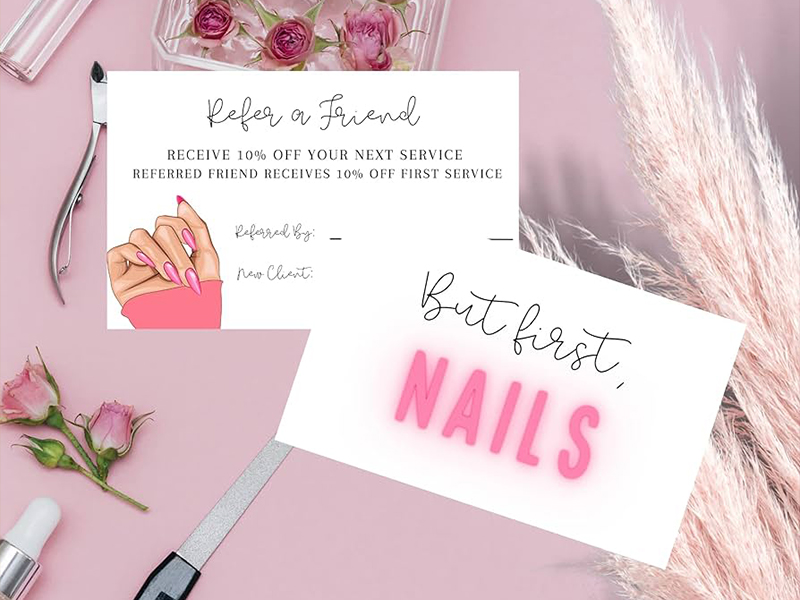 Nail Tech Business Cards - Custom Print