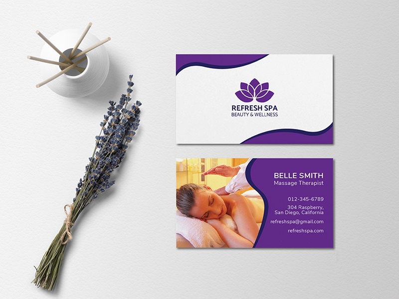 Spa Business Cards - Custom Print