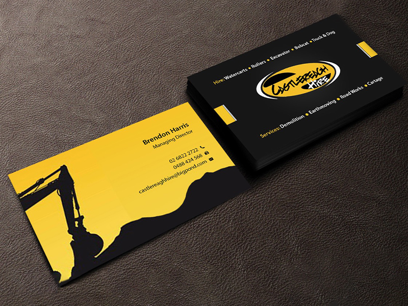 Excavation Business Cards - Professional Designs