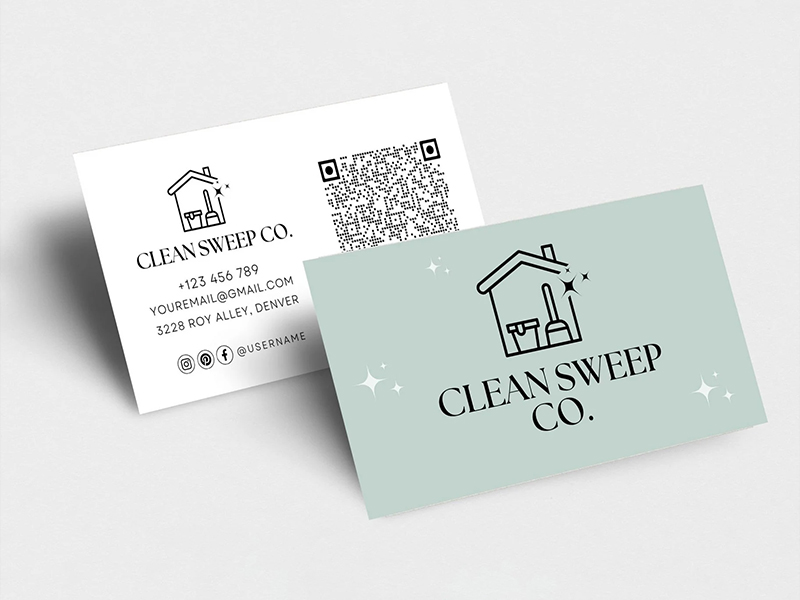 Cleaning Business Cards - Custom Print