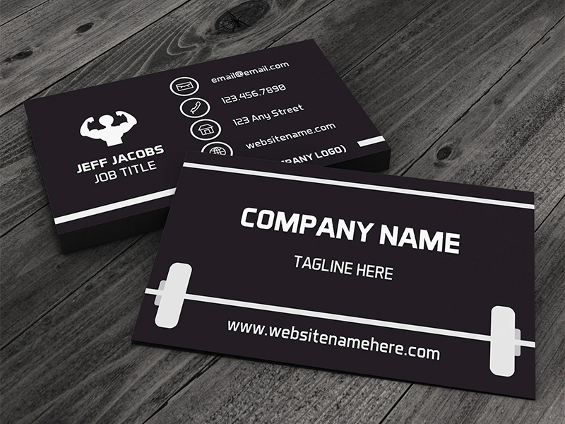 Personal Training Business Cards - Custom Print