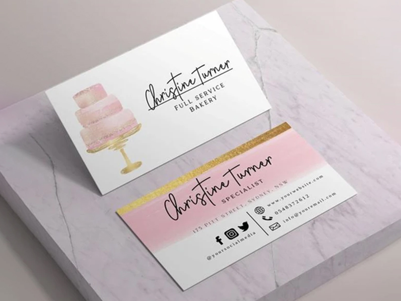 Cake Business Cards - Professional Designs