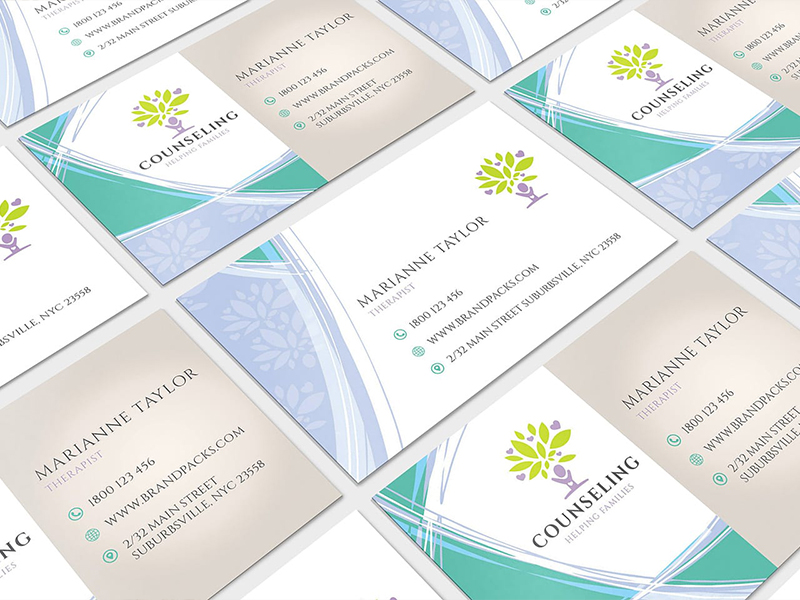 Therapist Business Cards - Professional Designs