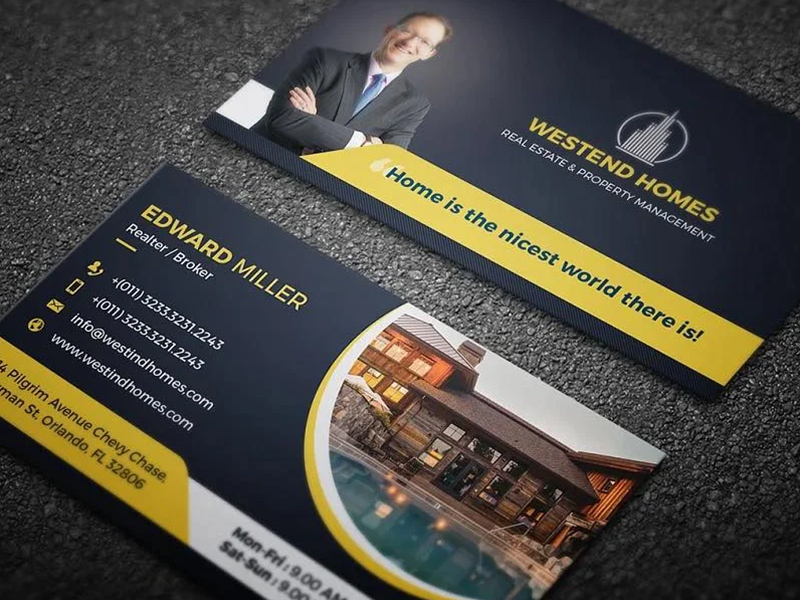 Real Estate Business Cards - Professional Designs