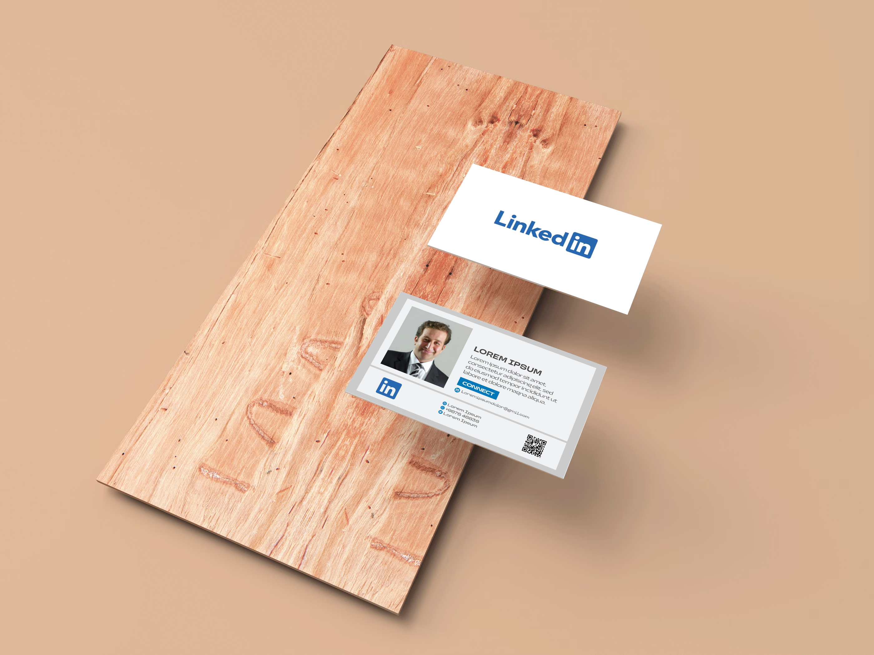 how to put your LinkedIn on a business card