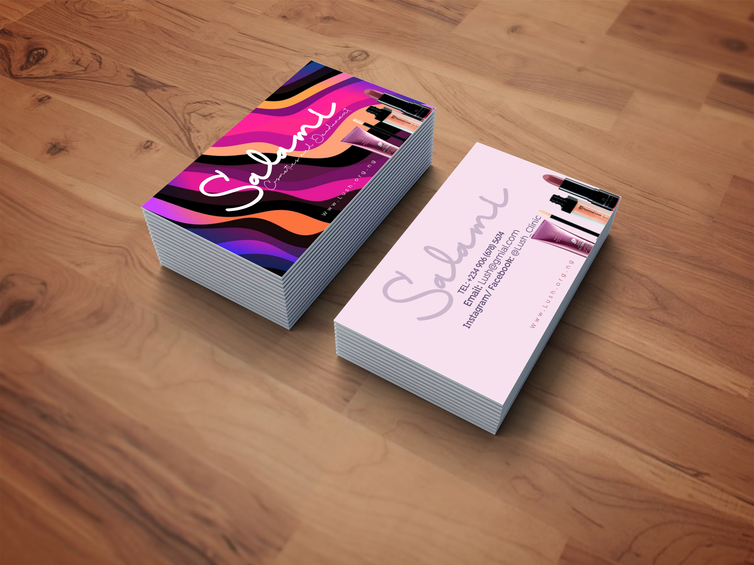 esthetician business cards