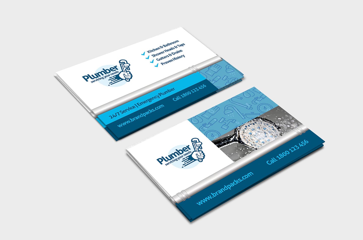 plumbing business card examples