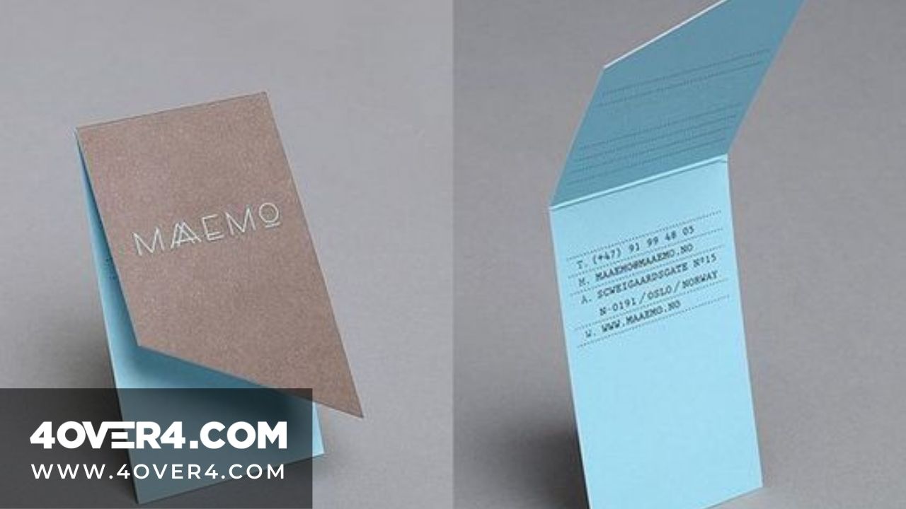 Stunning Folded Business Card to Maximize Your Business Image