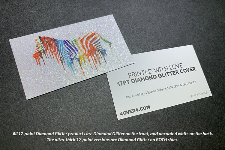 how to make glitter business cards