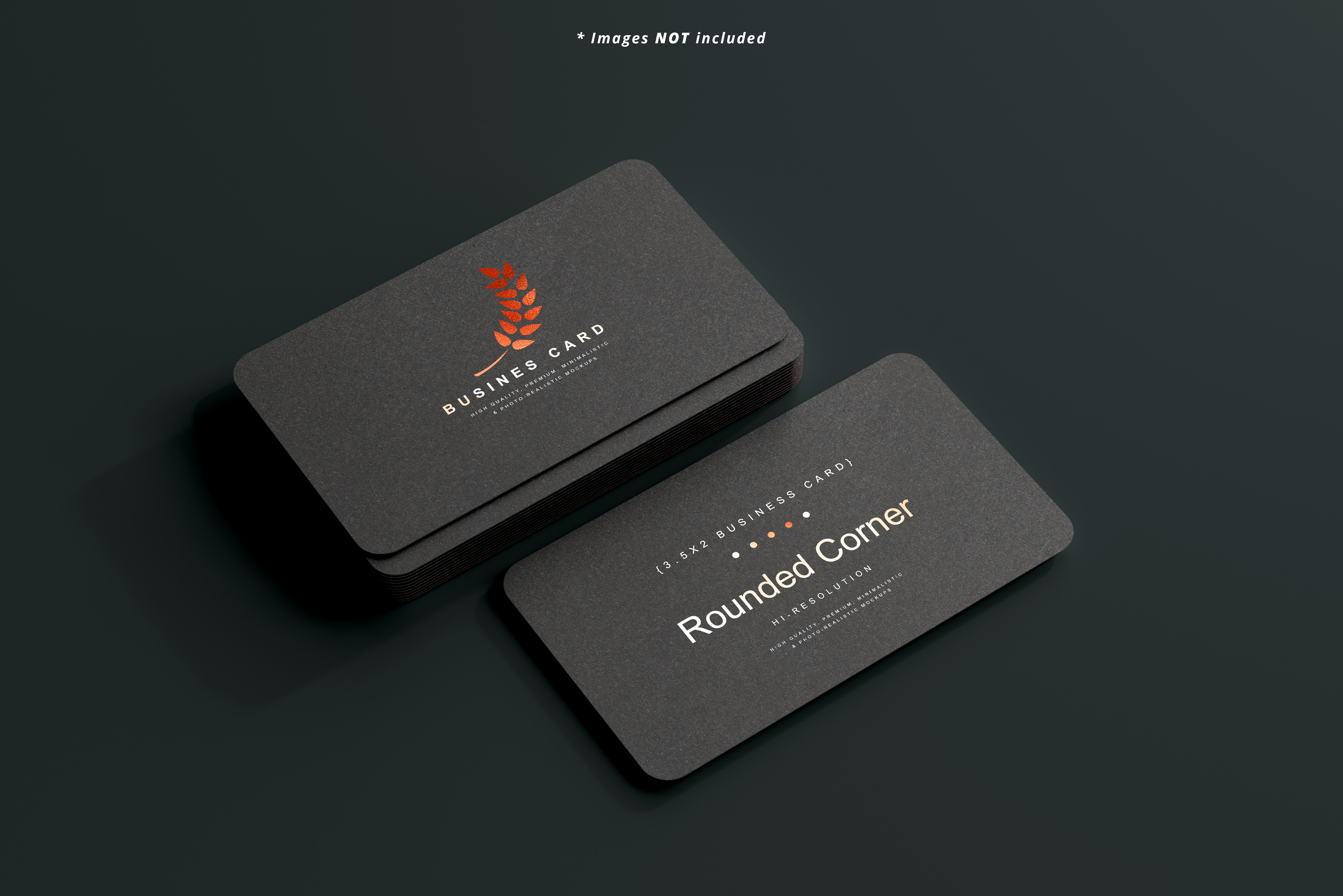 visiting card black