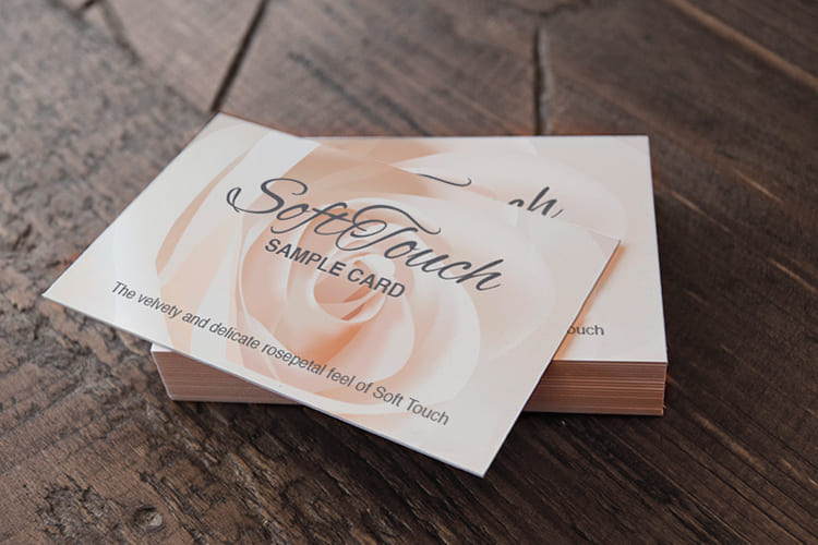 What are Soft Touch Laminated Business Cards