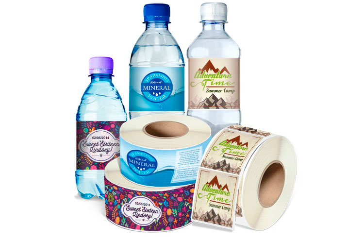 water bottle label design ideas