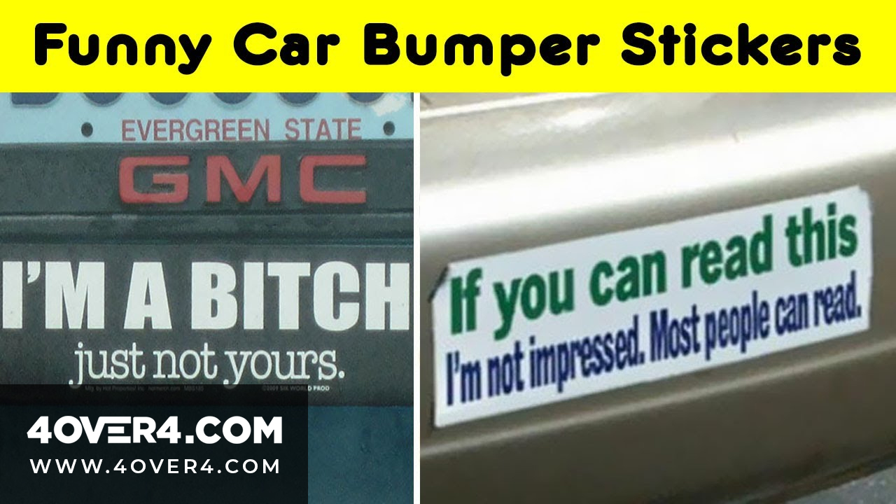 funny bumper stickers