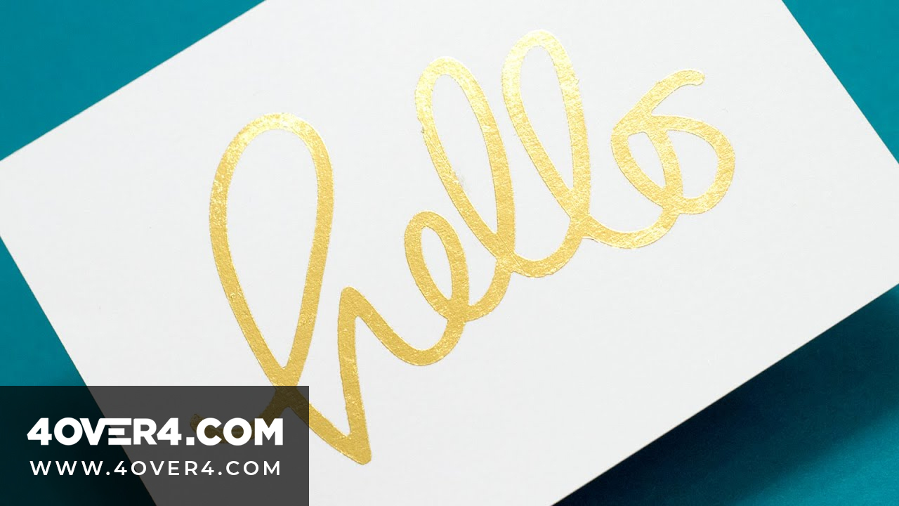 5 Unique Ways to Make Gold Foil Postcards