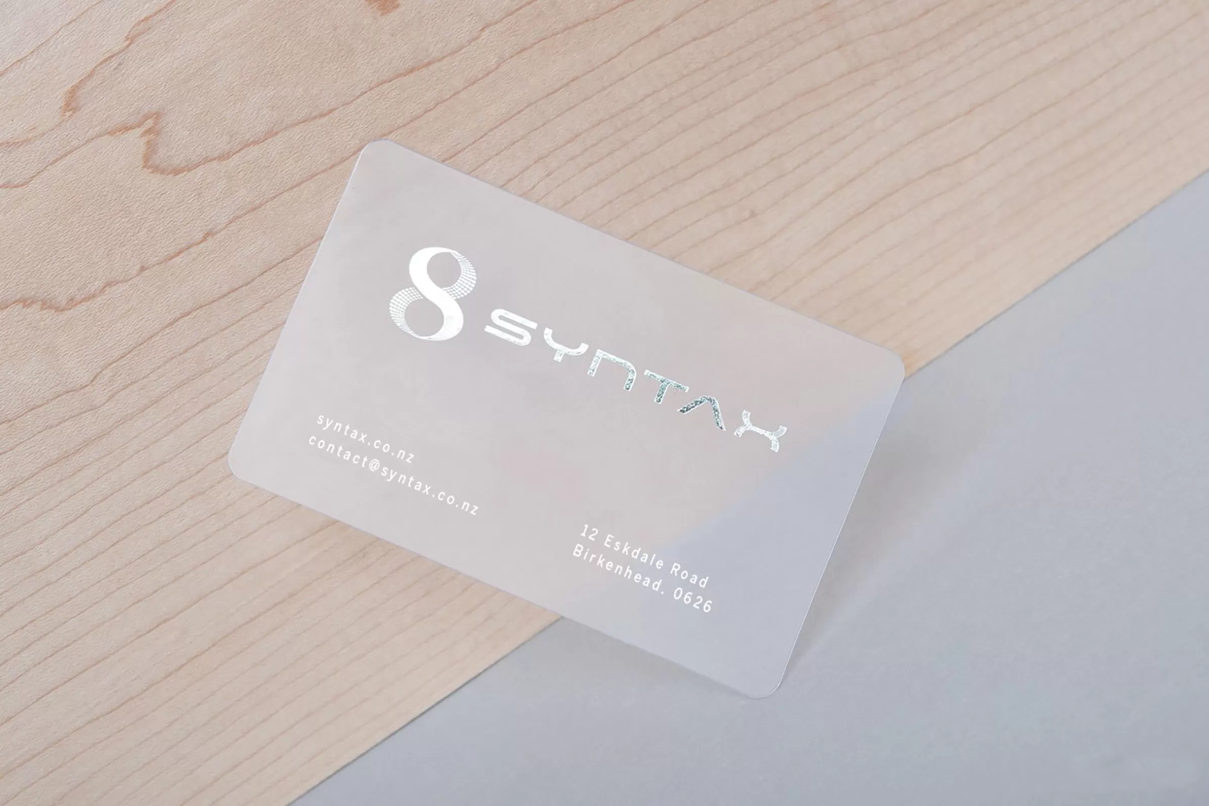 Transparent Business Cards, Clear Cards