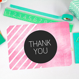 Flat Thank You Cards