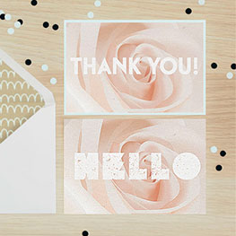 Velvet Thank You Cards