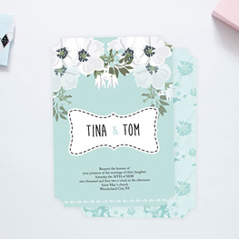 Flat Wedding Invitations