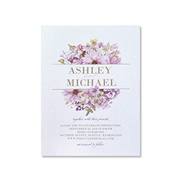 Ultra-Thick Metallic Pearl Invitations