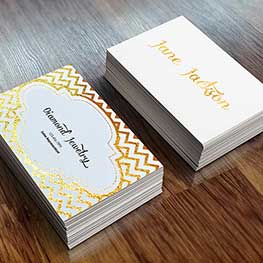 Metallic Foil Business Cards