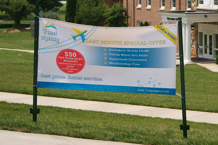 Outdoor Banners: Large Outdoor Vinyl Banner &amp; Sign Printing | 4OVER4.COM