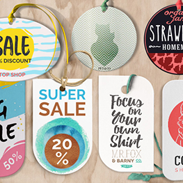 BASIC SHAPE DIE-CUT HANGTAGS