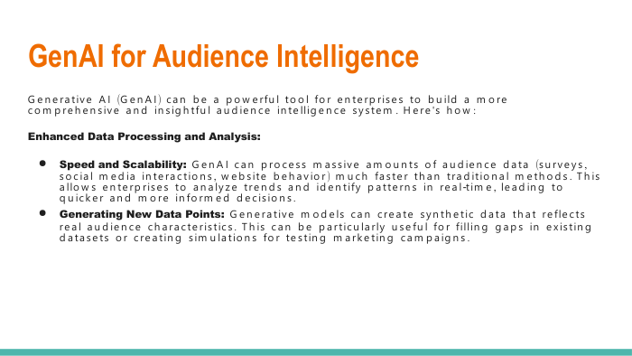 GenAI for Audience Inteligence