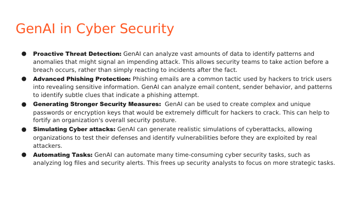 GenAI in cyber Security