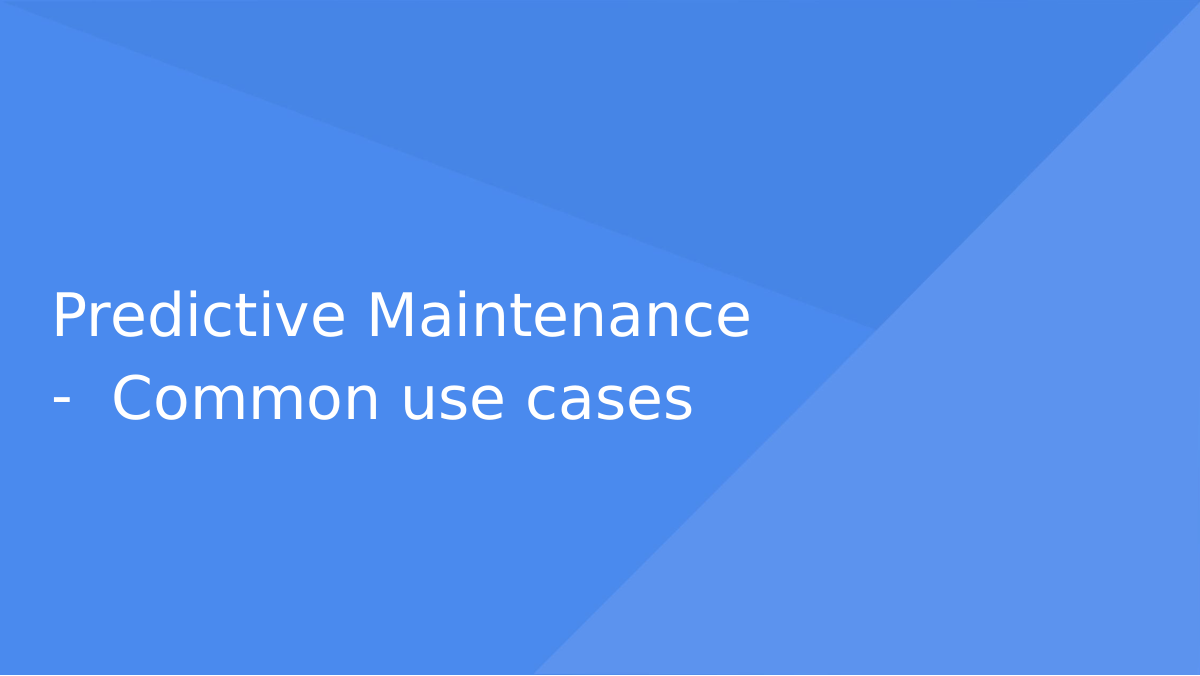 Use Cases for Asset Mgmt