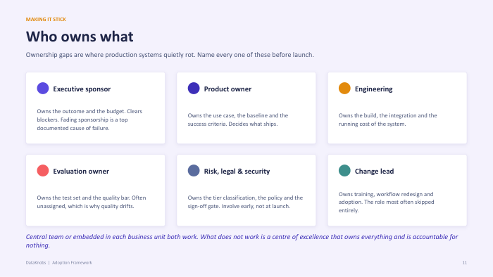 13 ADOPTION FRAMEWORK 11