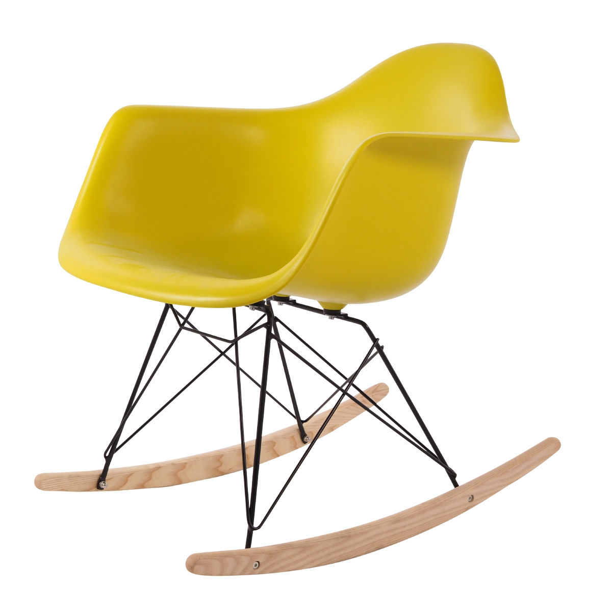 rocking chair RAR Black base PP mustard