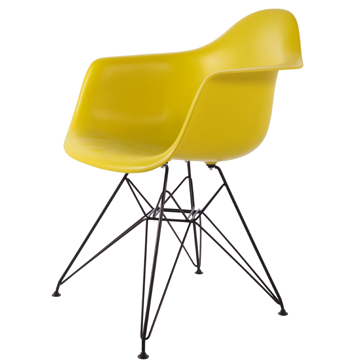 dining chair DD DAR Black base PP mustard