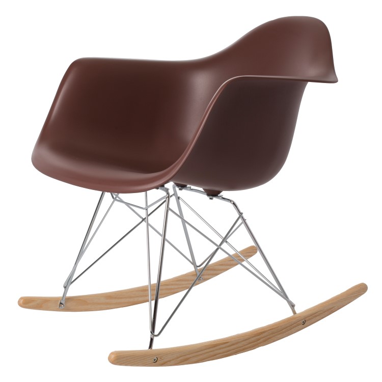 rocking chair RAR Chrome frame PP brown