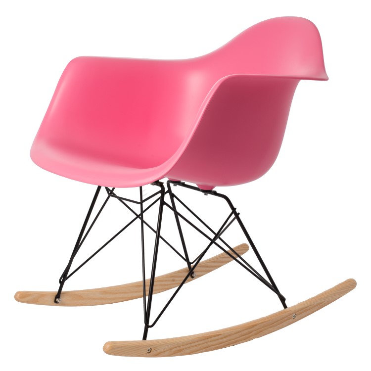 rocking chair RAR Black base PP pink