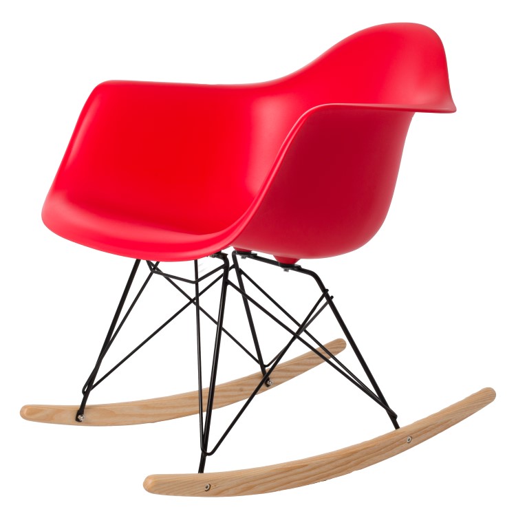 rocking chair RAR Black base PP red