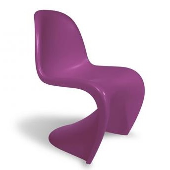 dining chair Panton S-seat purple
