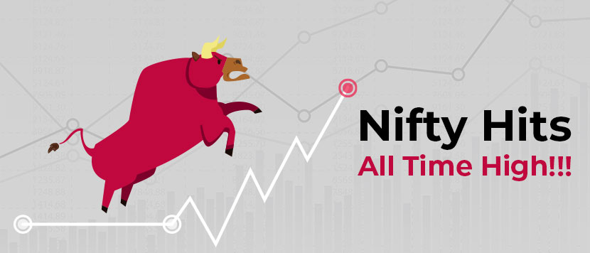 nifty hits all time high