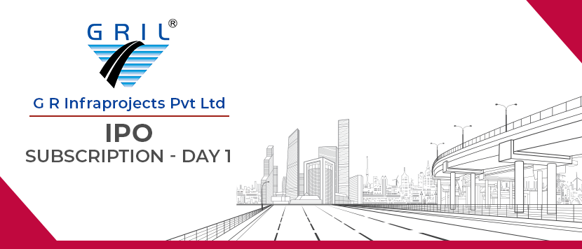 G R Infraprojects IPO subscription Details - Day 1